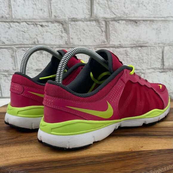 Nike Training Flex TR2 Womens 8 Pink Green Running Sneakers 511332-632 - Picture 5 of 14